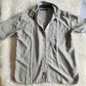REI | Gray Casual Button Down Short Sleeve Shirt Soft Modal Men's Size M